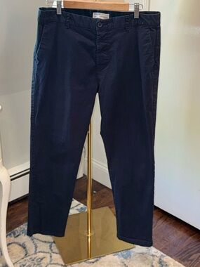 Primark Denim Co. Navy Chino Straight Stretch Pants | 34x30